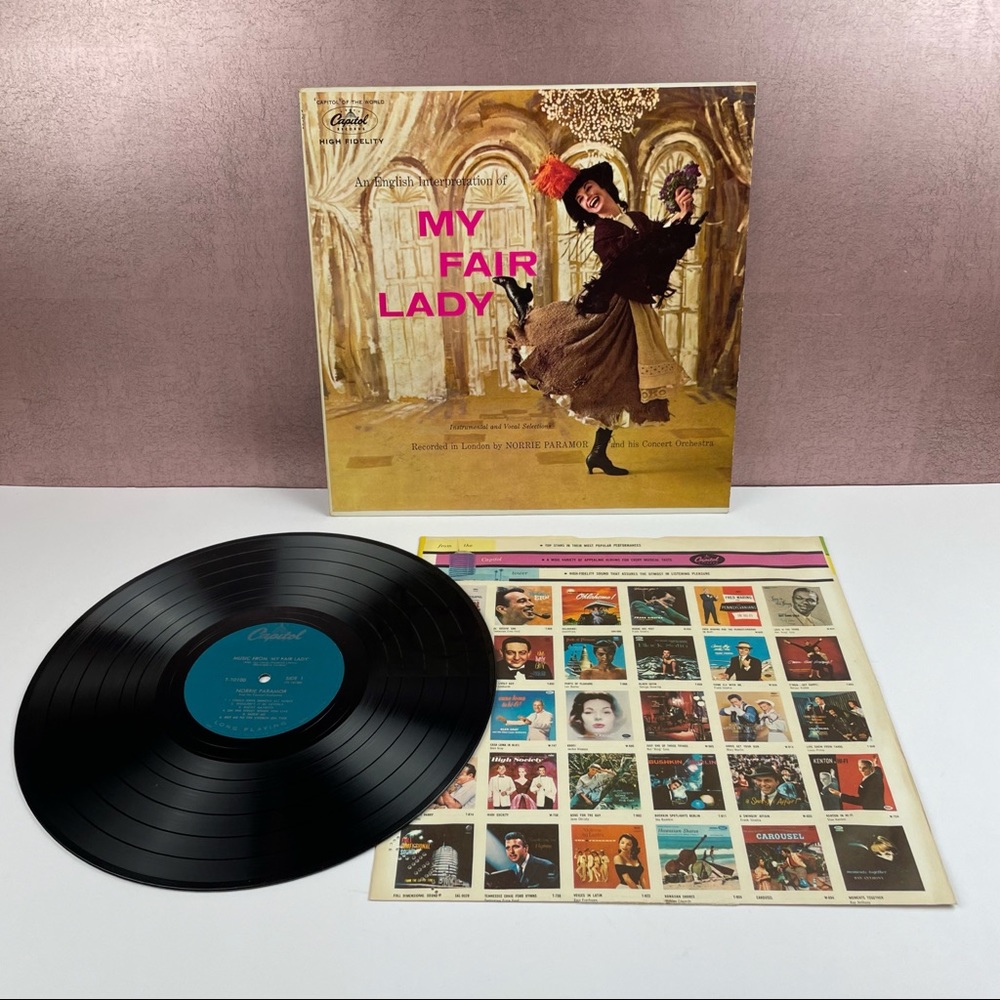 Vintage My Fair Lady London Capitol Records Vinyl Music Record
